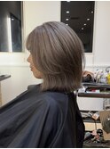 海外ヘアーハッシュカットレイヤーカットハイライトカラー