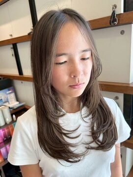 クラップス 横須賀中央店(CLAPS) 横須賀中央ブリーチなしダブルカラー顔まわりカット顔周りカット