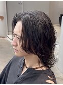 ニュアンスサーフカールパーマツイストスパイラルパーマフェード