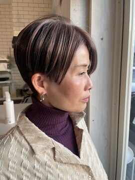 リトルスマイリー 辻堂店(Little Smiley) スタイリッシュショート/デザインカラー/白髪ぼかし