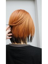 ヴァーディ オモテサンドウ(Vardy omotesando)&nbsp;tail/毛先カラー 裾カラー オレンジ デザインカラー 表参道