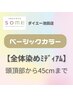 【白髪／全体ミディアム】頭頂部から45ｃｍまでの長さ　ベーシックカラー