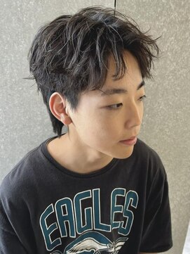 ニアウ 太田店(Niau) スパイキーショートメンズパーマツイストスパイラルパーマ眉毛