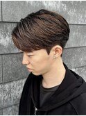 刈り上げセンターパート/フェザーパーマ/伊勢崎市