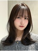 天神大名今泉ロングレイヤー韓国風くびれ巻き髪小顔透明感ヘア