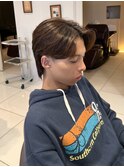 MEN’S/リバースセンターパート/ニュアンスパーマ/由比ヶ浜