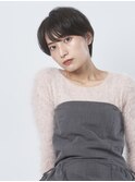 耳掛けショート×パーマ