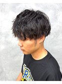 シャドウパーマ、波巻きパーマ波巻きツイストスパイラル