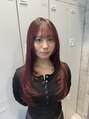 ドットニュー 横浜店(dot.nyu) レイヤーカット×チェリーレッド【横浜駅/横浜/韓国/レイヤー】