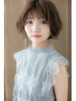 カバーヘア ブリス 川口(COVER HAIR bliss)&nbsp;ショコラアッシュくせ毛風小顔ミニウルフZ川口10代20代30代