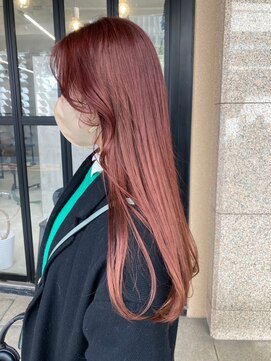 ミリー 梅田店(milly) ハイトーンコットンピンク大人かわいい美髪ロング【milly梅田】