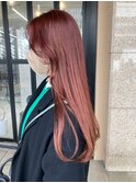 ハイトーンコットンピンク大人かわいい美髪ロング【milly梅田】