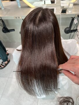 ロンドメリア 天神大名店(Lond Melia) ★大人ガーリー艶髪チョコレート髪質改善★ #髪質改善#縮毛矯正