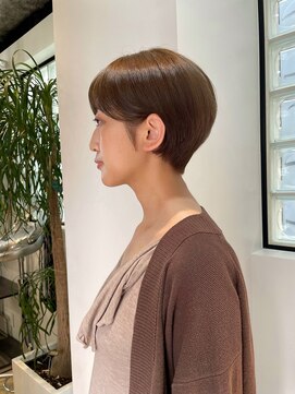 ナインスフロア(9NINTH FLOOR) マッシュショート/ニュアンスカラーベージュ/小顔クールショート