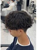 メンズ波巻きスパイラルパーマ