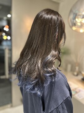 ニカイ(2F) 似合わせカット/イメチェン/裾カラー/ブルー