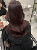 艶髪レイヤーカット韓国ヘアーグレージュ髪質改善トリートメント