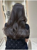 韓国ヘアーハッシュカットレイヤーカットグレージュブリーチ無し