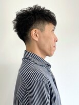 ラギッド 大野城店(RUGGED)&nbsp;ナチュラルパーマ　刈り上げツーブロック　ビジネススタイル