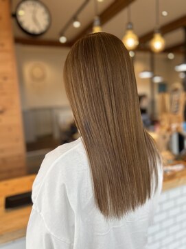 フラッグ バイ ヘッドライト 長岡花園店(FLAG by HEADLIGHT) 艶髪トリートメントイメチェン美髪マロンベージュラベンダー