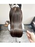 【髪質改善】カット+髪質改善ストレート+トリートメント　￥25,000