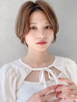 エトラ 渋谷店(etora)&nbsp;前髪 ネビージュ ボブルフ 黒髪 ワンレン 小顔 "