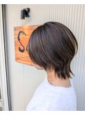 伸ばすの苦手な方にオススメのショートウルフ