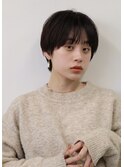ハンサムショート　前髪ありショートヘア　近鉄奈良駅　田村梨乃