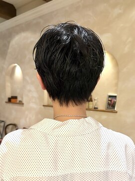 ビュートリアム265(BEAUTRIUM 265) 刈り上げないニュアンスパーマ/センターパート/ツーブロック