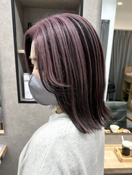 リベストバイジェービー 稲毛(li best. byjb) ホワイトグレージュ/チェリーブラウン/ミニウルフ[稲毛/稲毛駅]