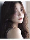 韓国ヘア　2wayバング  レイヤーカット くびれヘア  顔周り/