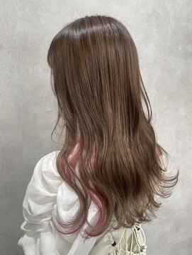 ルノン(LUNON) ホワイトグレージュミニウルフチェリーブラウンデジタルパーマ