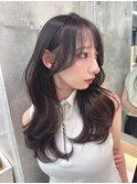 イメチェンヘアスタイル小顔に見せるヘアココアベージュ