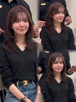 シュガー(Sugar)&nbsp;透明感カラー/ワンホンヘア/韓国ヘア/顔まわり/大阪/梅田