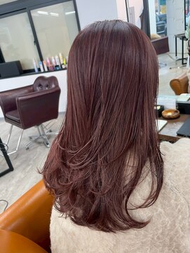 リシャルム 新保店(Re charme) 【艶感】チェリーブラウン×ロングレイヤー