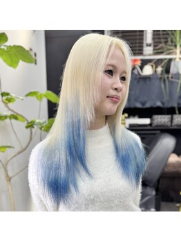 チュダック(ChuDuck)の写真/【天神】二度と失敗したくない大人女性へ/色落ちまで計算するケアブリーチ×ハイトーンダブルカラー専門