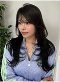 20代30代レイヤーカット×グレージュ