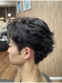 メンズカット+パーマ
