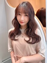 ロンドシェリ 仙台(Lond Cheri)&nbsp;レイヤーカットくびれ巻きチョコレートブラウン髪質改善