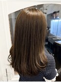 【白石】ブリーチなしオリーブグレージュ透明感カラー原宿