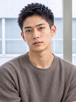 フレイムスヒュー 高崎店(FRAMES HUE)&nbsp;黒髪ツーブロックスパイキーベリーショート