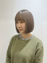 アッシュ 戸塚店(Ash)&nbsp;戸塚/髪質改善/艶ボブ/ミルクティーグレージュ/ブリーチカラー