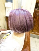 ジョージ(Jo-Ji)&nbsp;ピンクラベンダー♯ボブ♯ハイライト♯インナー♯ブリーチ