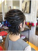 ハーフアップスタイル