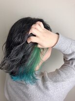 ヘアサロンエム 大宮東口(HAIR SALON M)&nbsp;デザインカラー/厚めバング/ローライト/スリークボブ