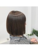 内巻きボブもTOKIOインカラミストレート♪