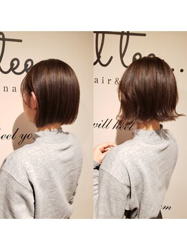 アットティー 金沢文庫(at tee...) ☆ぱつっとボブ×ハイライトカラー☆