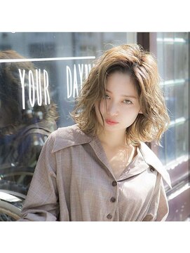 ミエルヘアーエスト 新宿店(mielhair est) ラフウェーブボブ　新宿