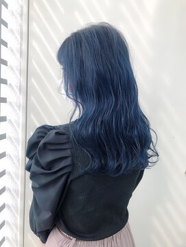 ジーナ 博多(Zina) 【Zina】ブルーグレージュ/ダブルカラー/ロブヘア/20代30代40代