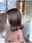 冬カラーはグレージュで透明感♪
